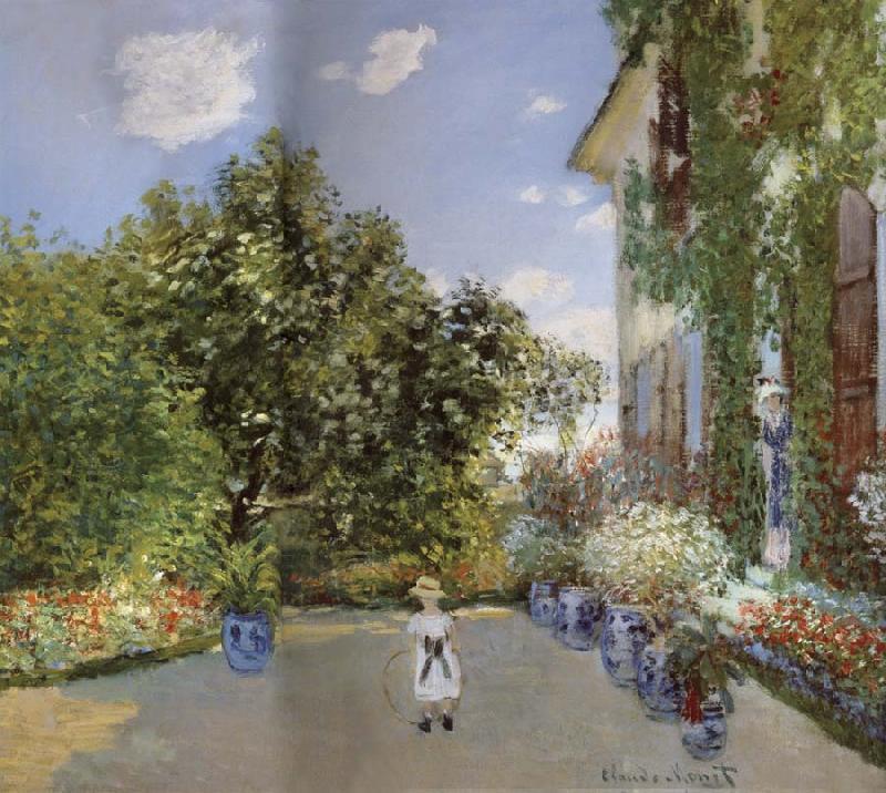 Claude Monet The Artist-s House at Argenteuil oil painting image